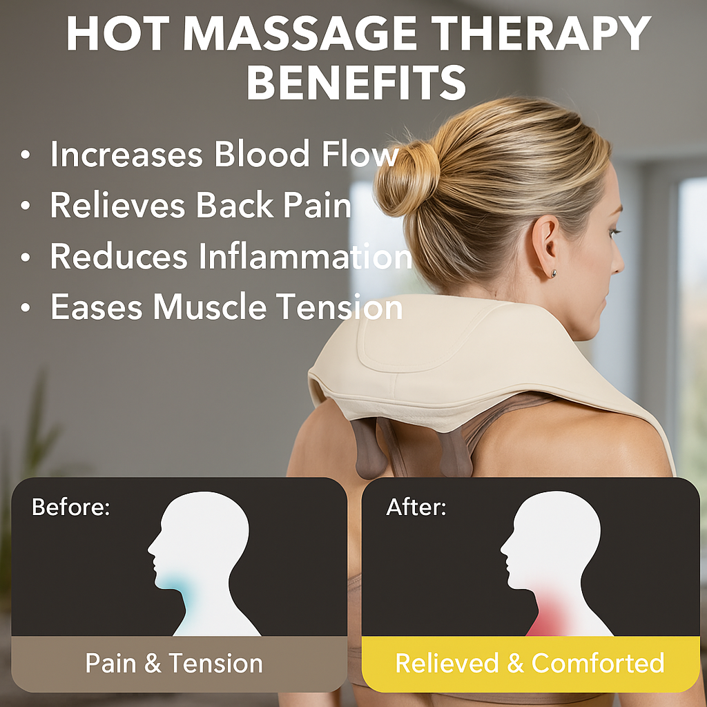 CLEARBODY - Hot Compress Shoulder And Neck Massager
